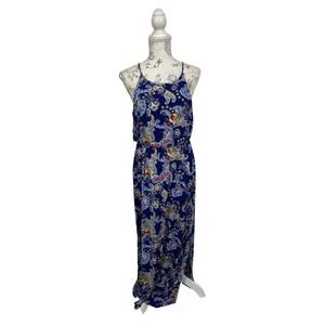 Verse Floral‎ Paisley Blue Maxi Dress Size M